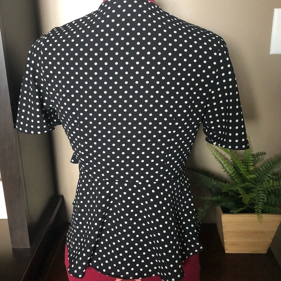 Polka dot wrap shirt. Great for office. Great price. - Picture 8 of 8
